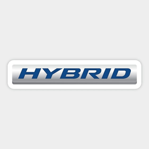 Honda Hybrid Badge Sticker by alanduda